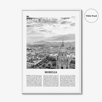 Morelia Print Black and White, Morelia Wall Art, Morelia Poster, Morelia Photo, Morelia Wall, Mexico, Valladolid, Michoacan
