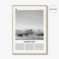 Mormon Row Print Black and White, Mormon Row Wall Art, Mormon Row Poster, Mormon Row Photo, Wyoming, USA, United States