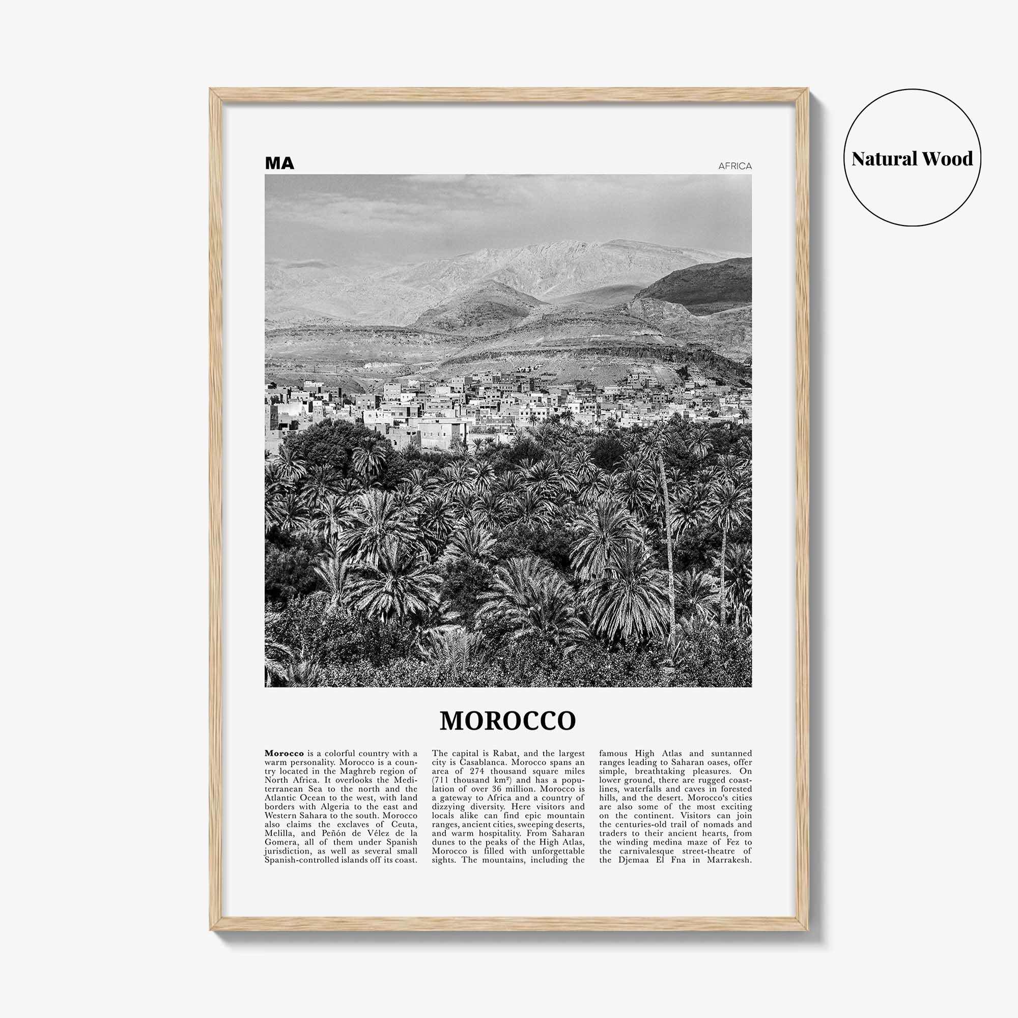 Morocco Print Black and White, Morocco Wall Art, Morocco Poster, Morocco Photo, Morocco Wall Decor, Rabat, Casablanca, Sahara, Africa