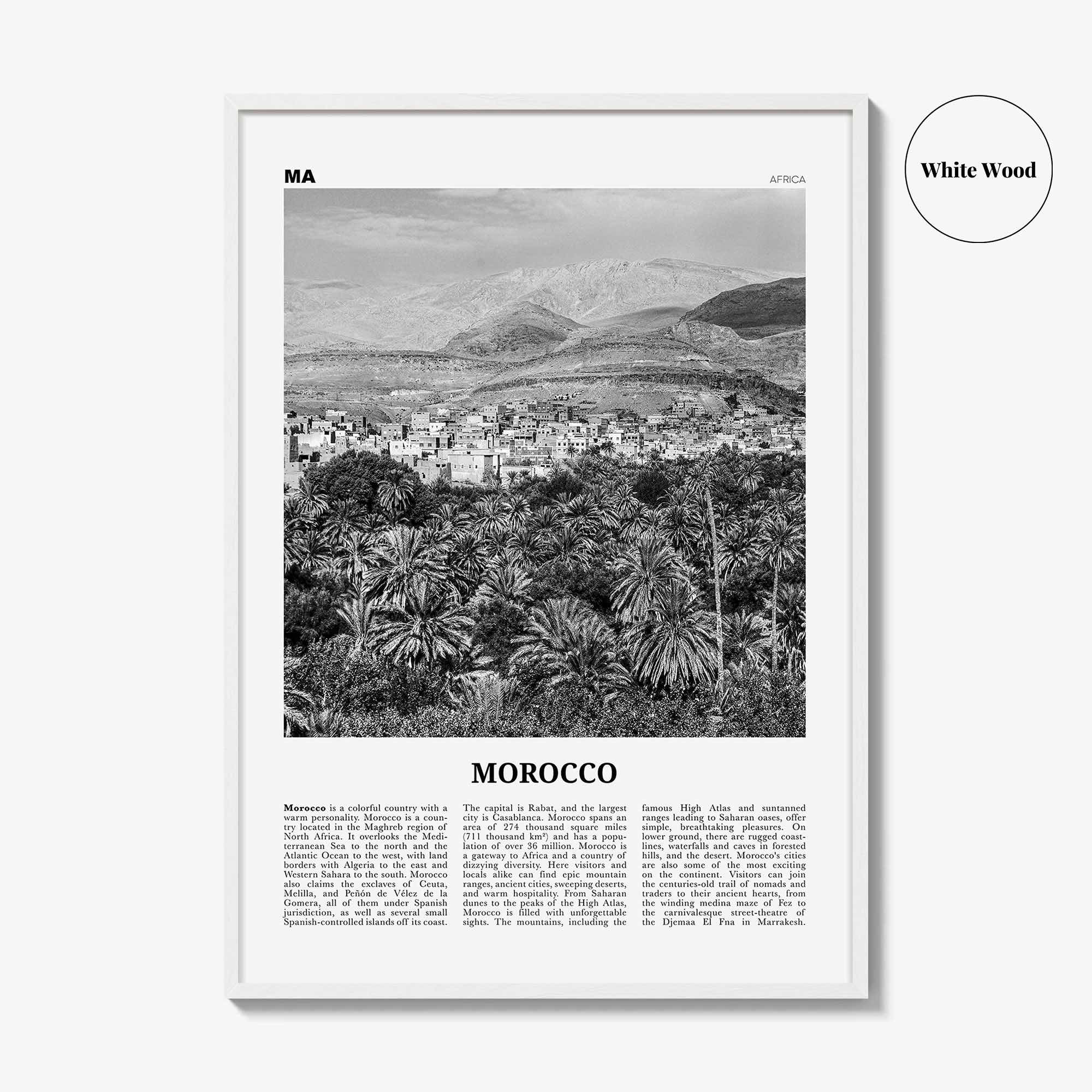 Morocco Print Black and White, Morocco Wall Art, Morocco Poster, Morocco Photo, Morocco Wall Decor, Rabat, Casablanca, Sahara, Africa