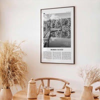 Morris County Print Black and White, Morris County Wall Art, Morris County Poster, Morris County Photo, Morris County Wall Décor, Morris Map