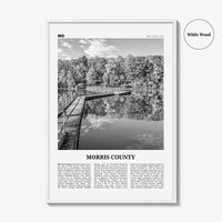 Morris County Print Black and White, Morris County Wall Art, Morris County Poster, Morris County Photo, Morris County Wall Décor, Morris Map
