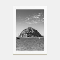 Morro Bay Photo B&W Poster
