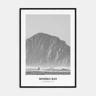 Morro Bay Portrait B&W No 1 Poster