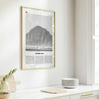 Morro Bay Print Black and White No 1, Morro Bay Wall Art, Morro Bay Poster, Morro Bay Photo, California, USA, United States, North America