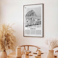 Morro Bay Print Black and White No 2, Morro Bay Wall Art, Morro Bay Poster, Morro Bay Photo, California, USA, United States, North America