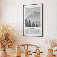 Morzine Print Black and White, Morzine Wall Art, Morzine Poster, Morzine Photo, Morzine Wall Décor, Morzine Map, France