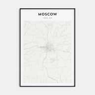 Moscow, Idaho Map Portrait Poster