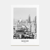 Moscow, Russia Portrait B&W No 2 Poster