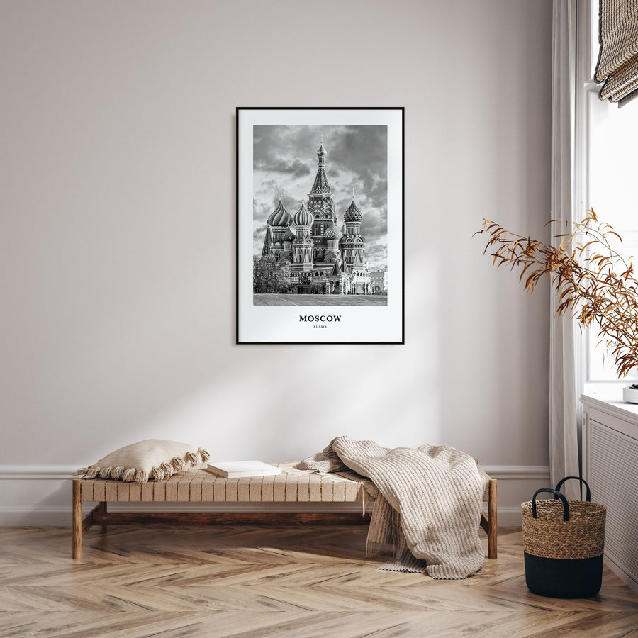 Moscow, Russia Portrait B&W No 3 Poster