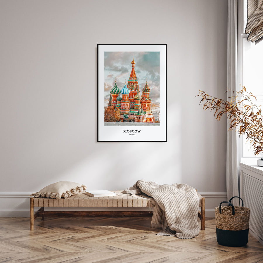 Moscow, Russia Portrait Color No 1 Poster