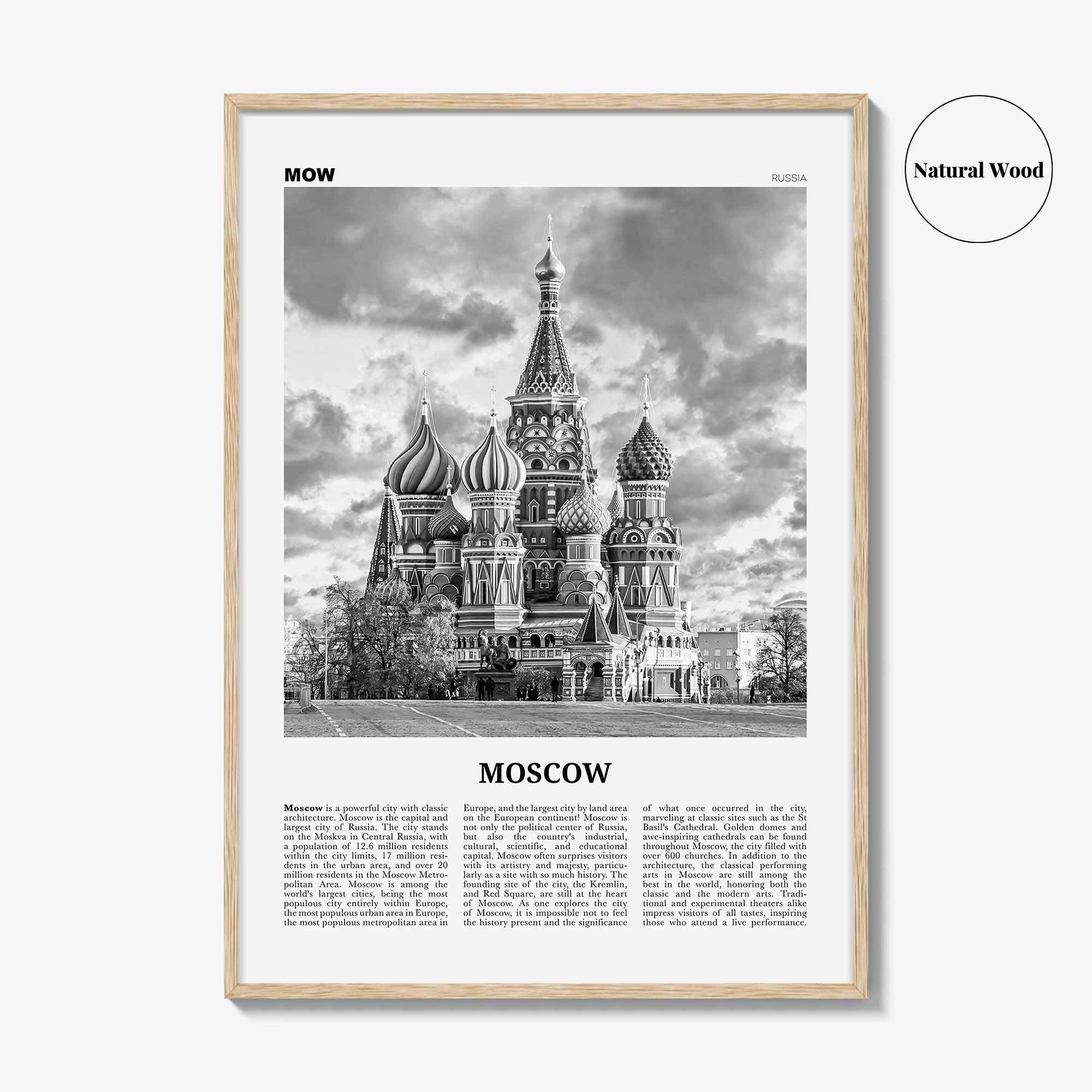 Moscow Print Black and White Russia No 1, Moscow Wall Art, Moscow Poster, Moscow Photo, Moscow Wall Decor, Mосква, Moskvá