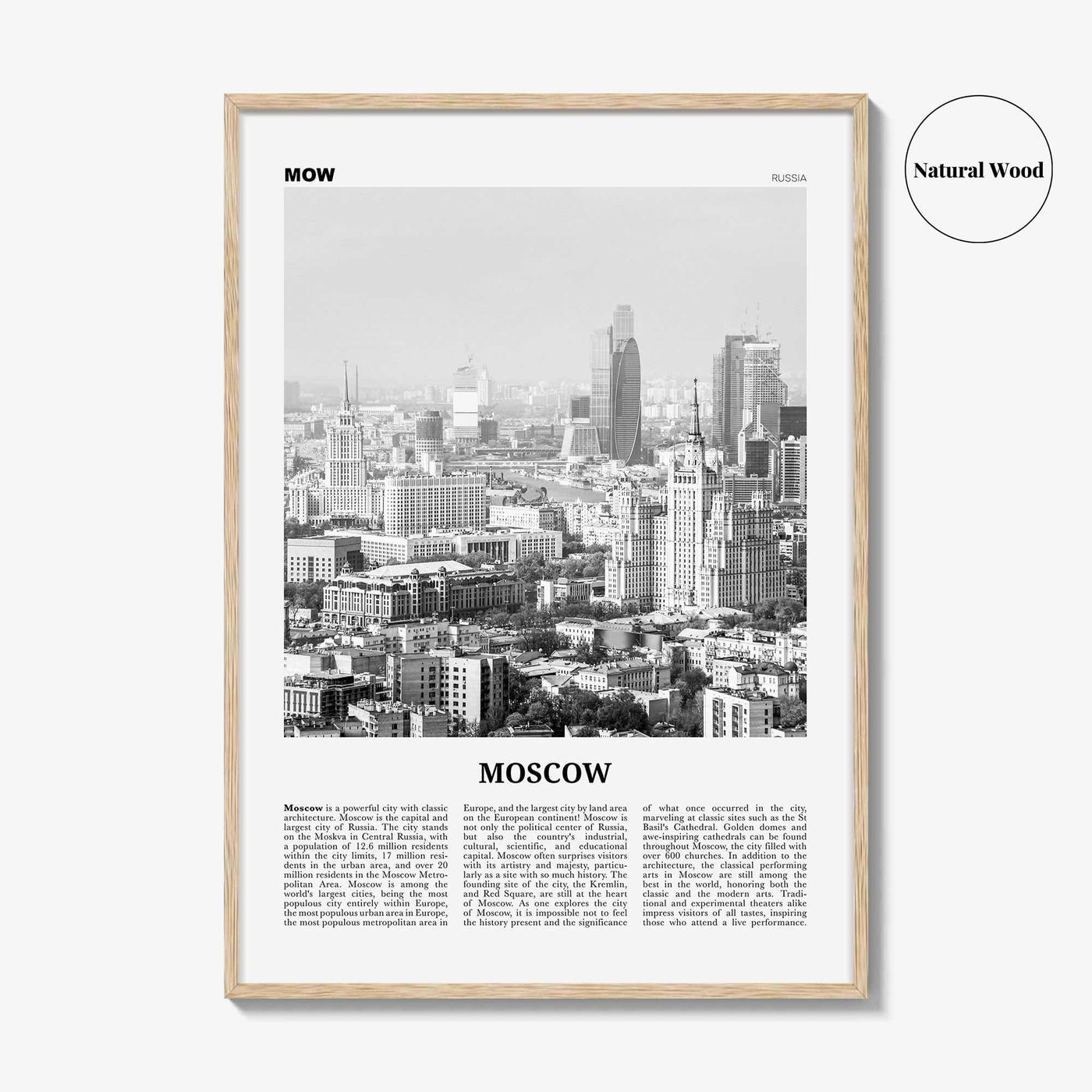 Moscow Print Black and White Russia No 2, Moscow Wall Art, Moscow Poster, Moscow Photo, Moscow Wall Decor, Mосква, Moskvá