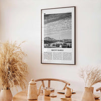 Mount Diablo Print Black and White, Mount Diablo Wall Art, Mount Diablo Poster, Mount Diablo Photo, Mount Diablo Décor, California, USA