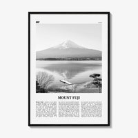 Mount Fuji Print Black and White, Mount Fuji Wall Art, Mount Fuji Poster, Mount Fuji Photo, Japan, 富士山, Fujisan, Honshū
