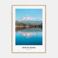 Mount Hood Portrait Color Poster