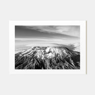 Mount Kilimanjaro Landscape B&W Poster