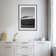 Mount Kilimanjaro Photo B&W Poster