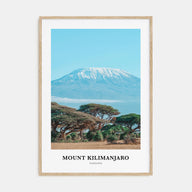 Mount Kilimanjaro Portrait Color Poster