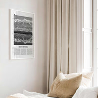 Mount Mitchell Print Black and White, Mount Mitchell Wall Art, Mount Mitchell Poster, Mount Mitchell Photo, North Carolina, USA