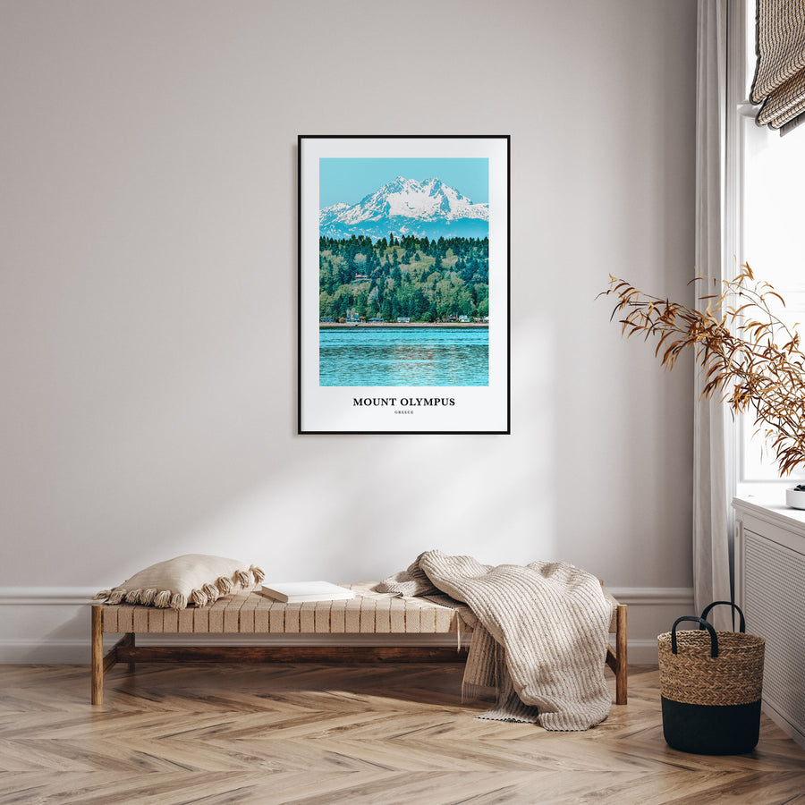 Mount Olympus Portrait Color Poster