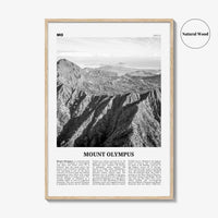 Mount Olympus Print Black and White, Mount Olympus Wall Art, Mount Olympus Poster, Mount Olympus Photo, Greece