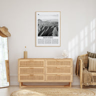 Mount Olympus Travel B&W Poster