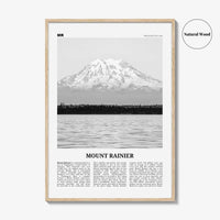 Mount Rainier Print Black and White, Mount Rainier Wall Art, Mount Rainier Poster, Mount Rainier Photo, Washington, USA, United States
