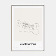 Mount Rushmore Drawn Poster