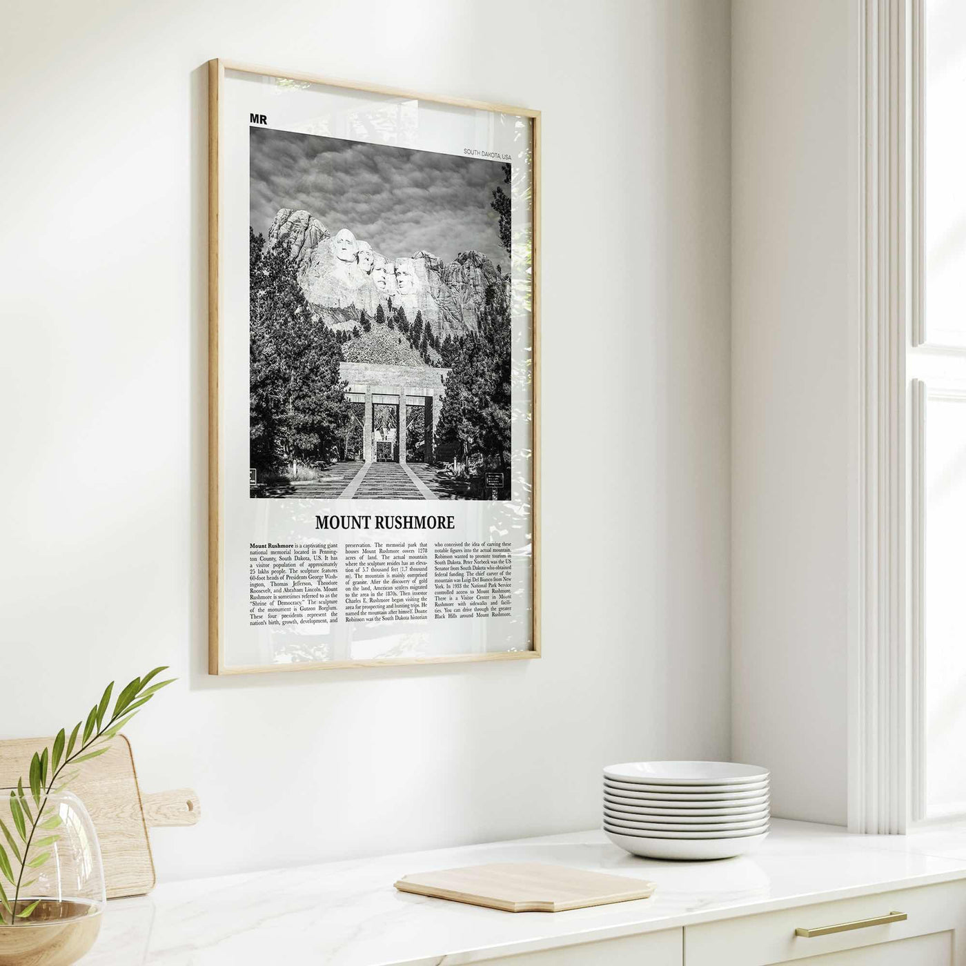 Mount Rushmore Print Black and White, Mount Rushmore Wall Art, Mount Rushmore Poster, Mount Rushmore Photo, Rushmore Décor, South Dakota