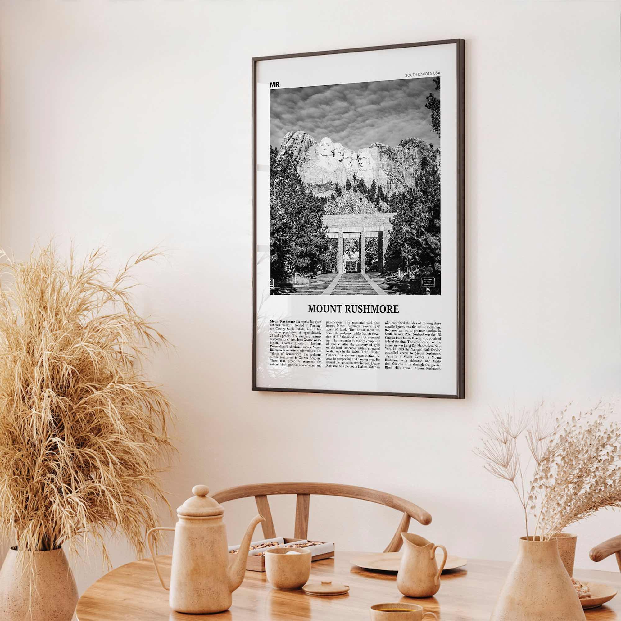 Mount Rushmore Print Black and White, Mount Rushmore Wall Art, Mount Rushmore Poster, Mount Rushmore Photo, Rushmore Décor, South Dakota