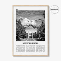 Mount Rushmore Print Black and White, Mount Rushmore Wall Art, Mount Rushmore Poster, Mount Rushmore Photo, Rushmore Décor, South Dakota
