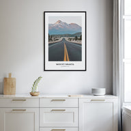 Mount Shasta Portrait Color Poster