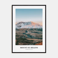 Mount St. Helens Portrait Color Poster