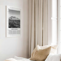 Mount St Helens Print Black and White, Mount St. Helens Wall Art, Mount St. Helens Poster, Mount St. Helens Photo, Washington, USA