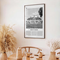 Mount Vernon Print Black and White, Mount Vernon Wall Art, Mount Vernon Poster, Mount Vernon Photo, Mount Vernon Décor, Virginia, USA