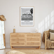 Mount Vernon Travel B&W Poster