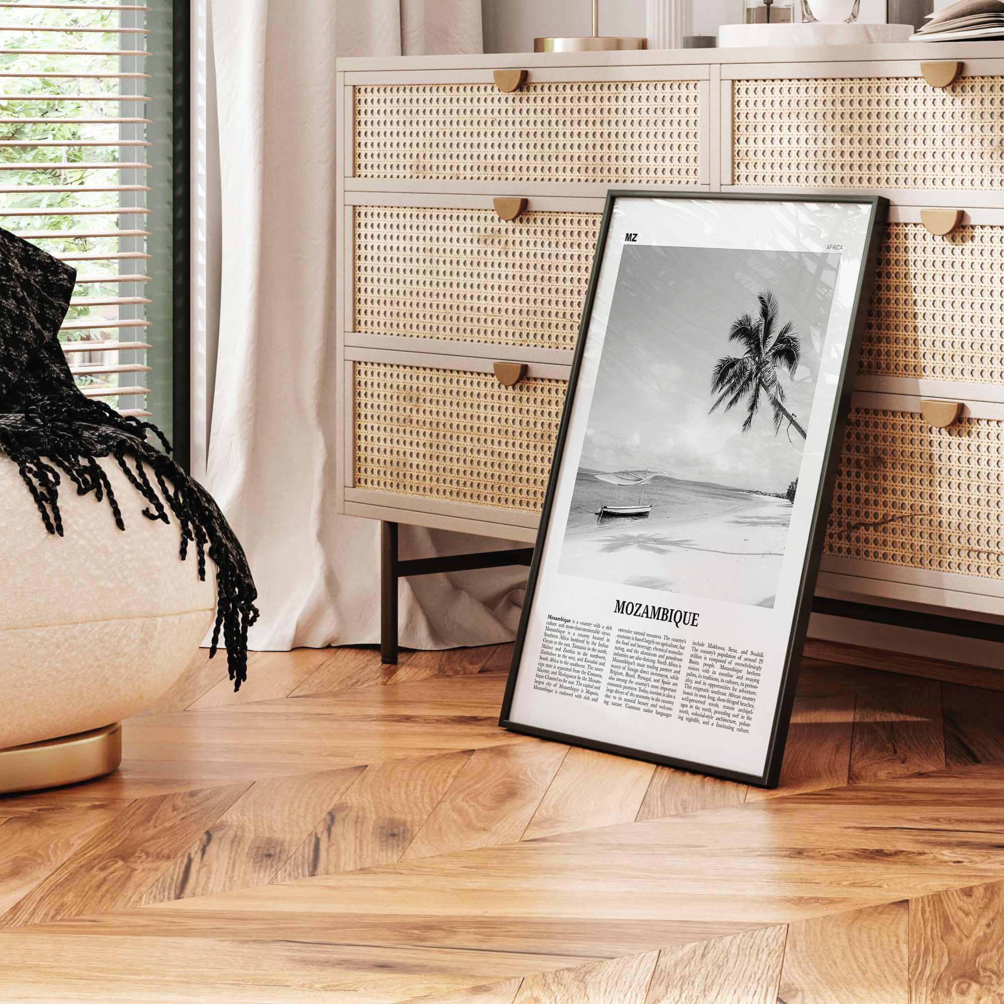 Mozambique Print Black and White, Mozambique Wall Art, Mozambique Poster, Mozambique Photo, Mozambique Decor, Moçambique, Maputo, Africa