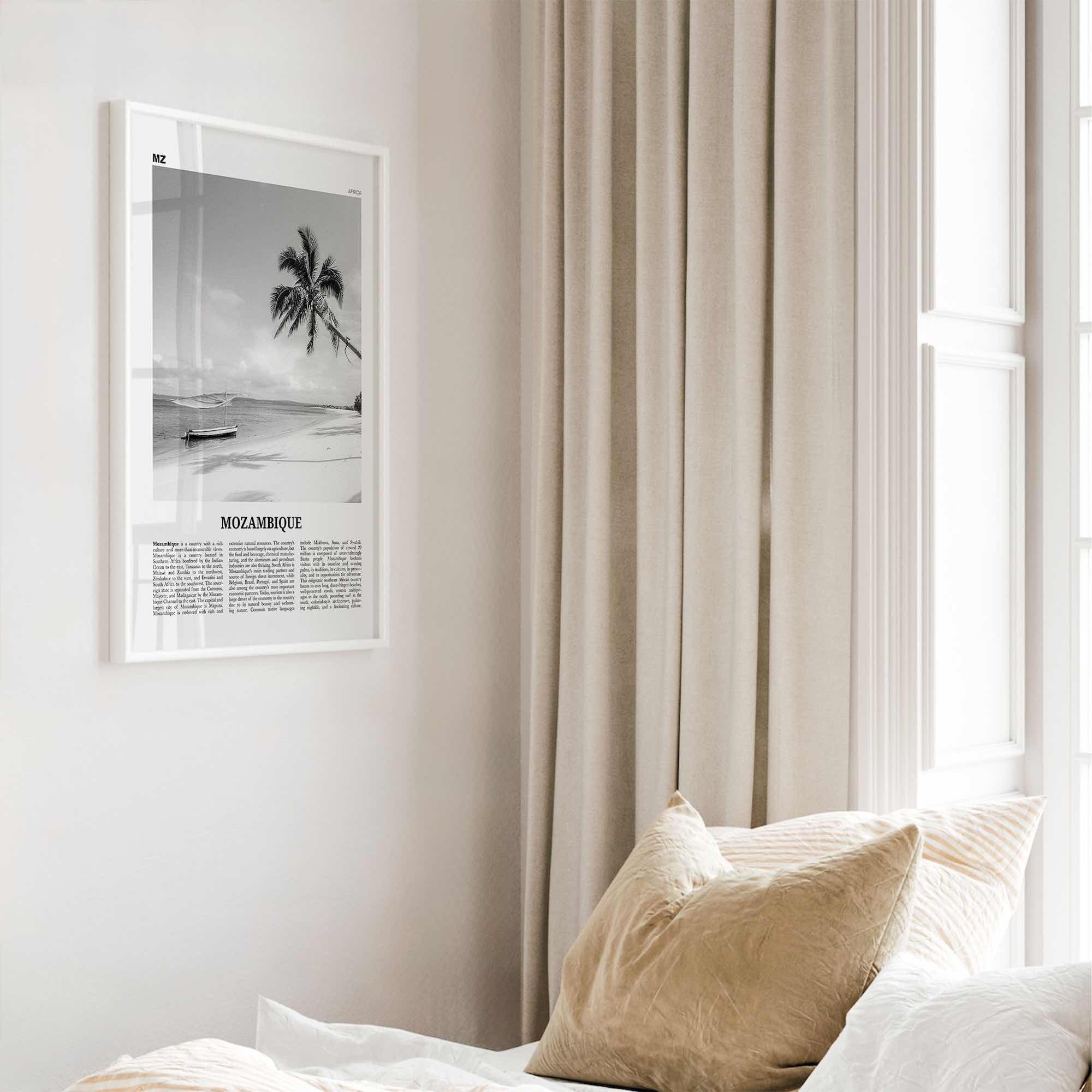 Mozambique Print Black and White, Mozambique Wall Art, Mozambique Poster, Mozambique Photo, Mozambique Decor, Moçambique, Maputo, Africa