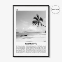 Mozambique Print Black and White, Mozambique Wall Art, Mozambique Poster, Mozambique Photo, Mozambique Decor, Moçambique, Maputo, Africa