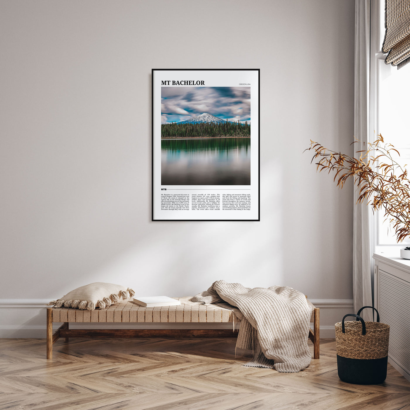 Mt. Bachelor Travel Color Poster