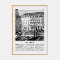 Mulhouse Travel B&W Poster