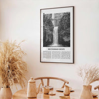 Multnomah County Print Black and White, Multnomah County Wall Art, Multnomah Poster, Multnomah Photo, Multnomah Wall Décor, Multnomah Map