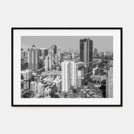 Mumbai Landscape B&W Poster