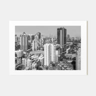 Mumbai Landscape B&W Poster