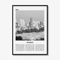 Mumbai Print Black and White, Mumbai Wall Art, Mumbai Poster, Mumbai Photo, Mumbai Wall Decor, India, Bombay, Maharashtra, Asia