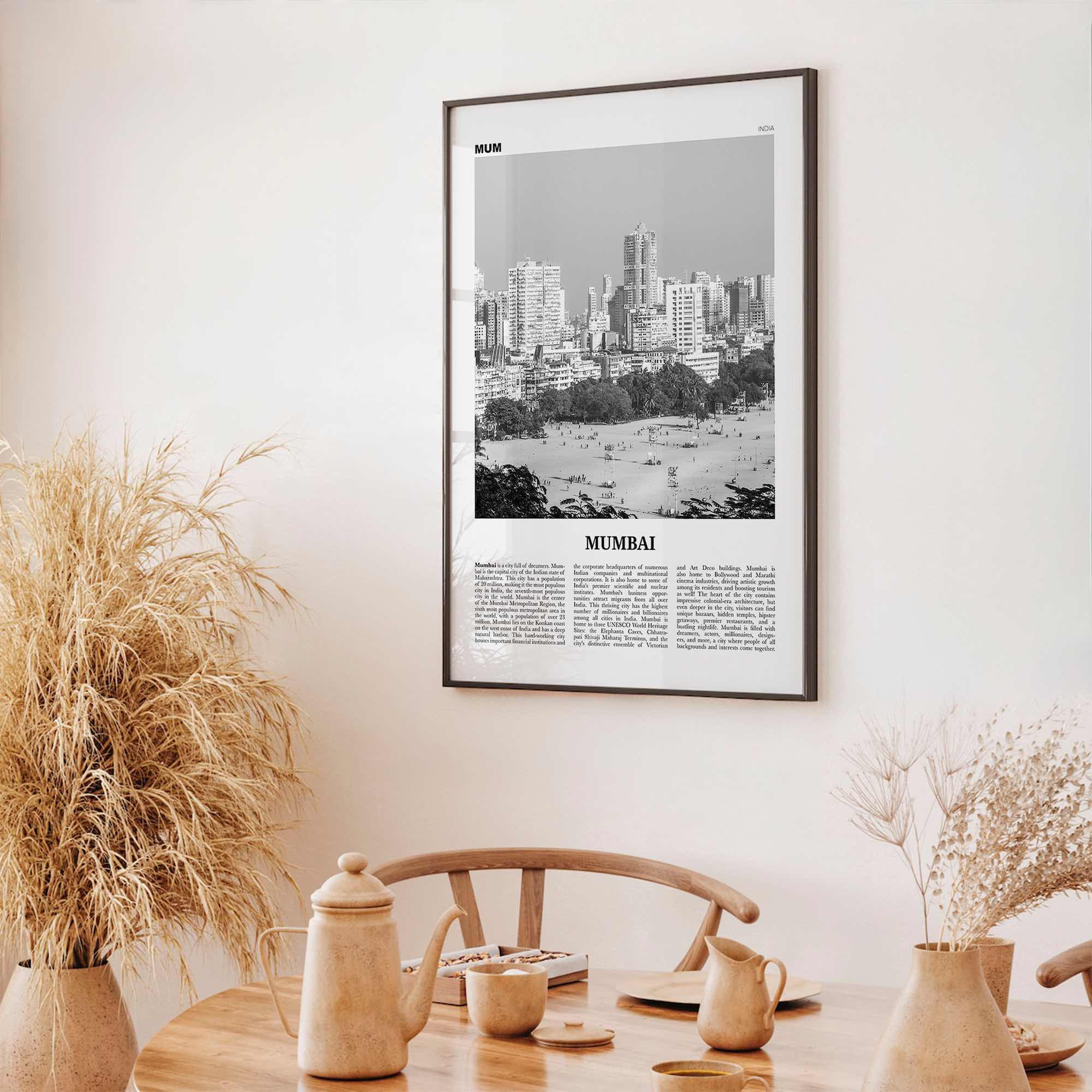 Mumbai Print Black and White, Mumbai Wall Art, Mumbai Poster, Mumbai Photo, Mumbai Wall Decor, India, Bombay, Maharashtra, Asia