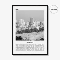 Mumbai Print Black and White, Mumbai Wall Art, Mumbai Poster, Mumbai Photo, Mumbai Wall Decor, India, Bombay, Maharashtra, Asia
