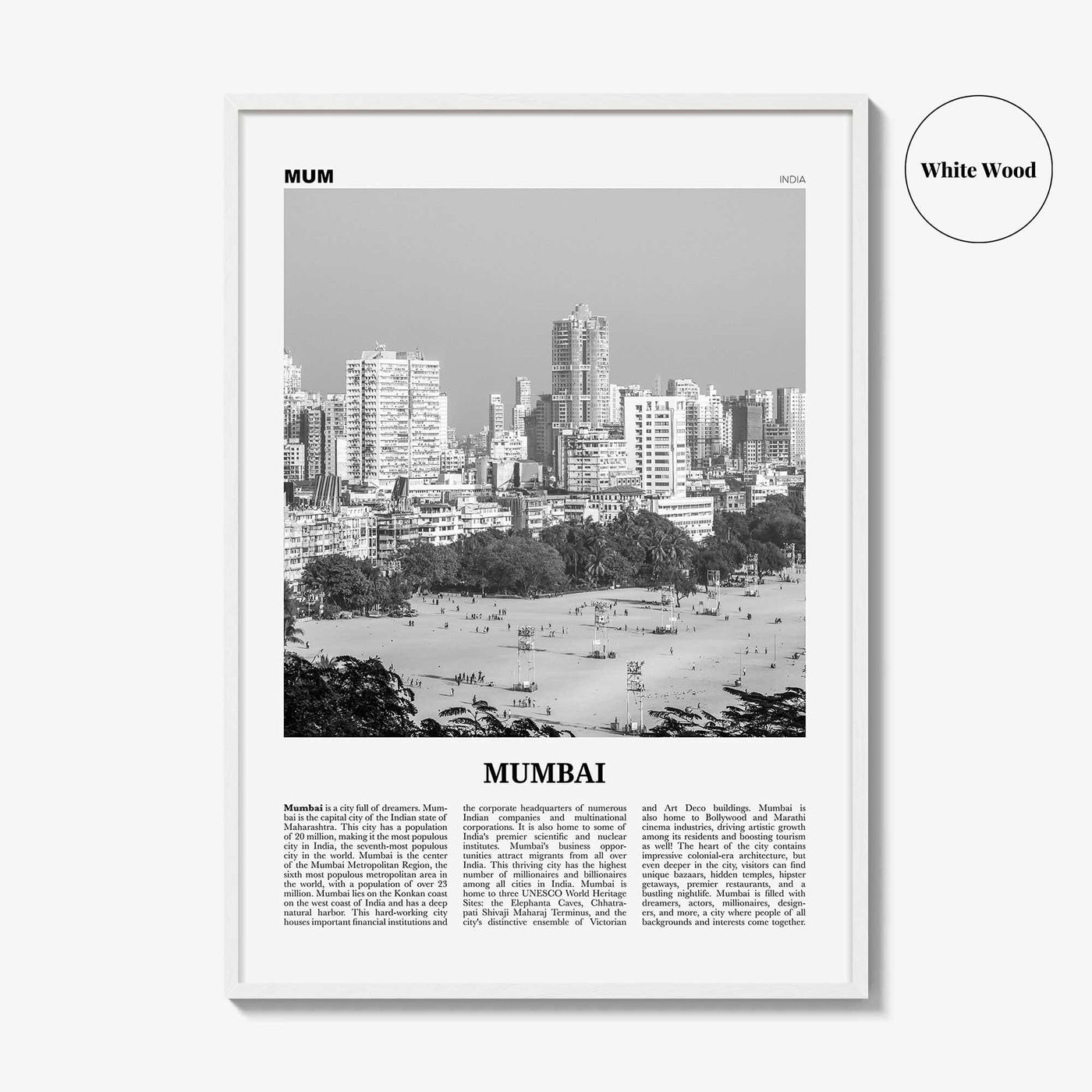 Mumbai Print Black and White, Mumbai Wall Art, Mumbai Poster, Mumbai Photo, Mumbai Wall Decor, India, Bombay, Maharashtra, Asia
