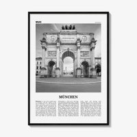 Munchen Print Black and White, München Wall Art, München Poster, München Photo, München Wall Décor, München Map, Germany